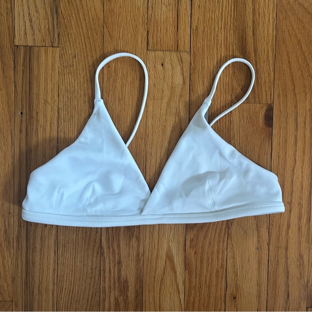 Left On Friday White Bikini Top